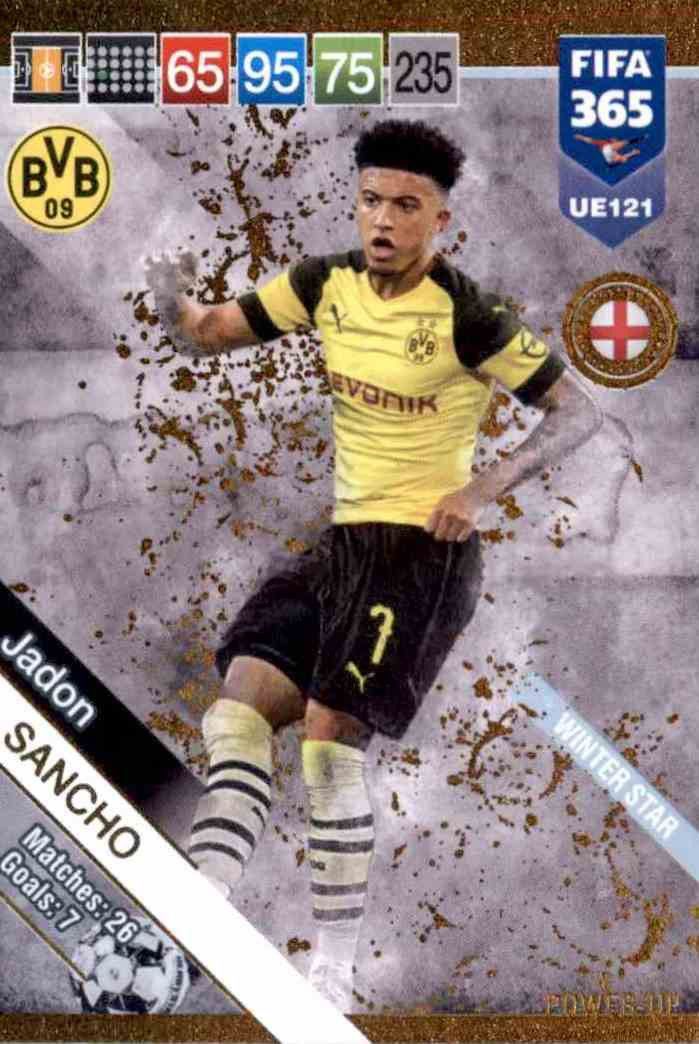 Jadon Sancho Panini FIFA365 2019 Sticker 467 a/b Inspirations 