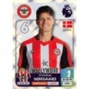Sticker of Christian Norgaard Captain Brentford Álbum Premier League 2024