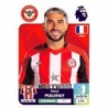 Sticker of Neal Maupay Brentford Stickers Premier League 2023 24
