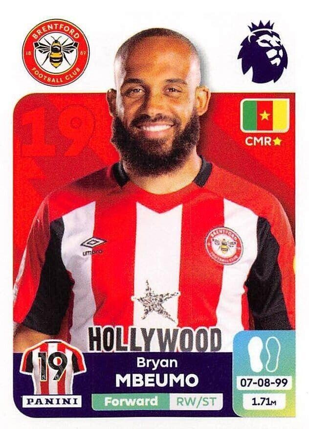 Sticker of Bryan Mbeumo Brentford Cromos Premier League 2024