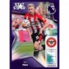 Sticker of Ben Mee Stat Star Brentford Álbum Premier League 2024