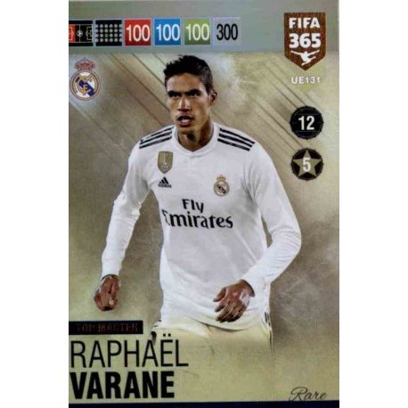 Raphaël Varane Rare Top Masters UE131 FIFA 365 Adrenalyn XL