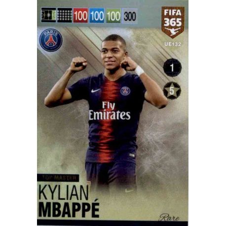 Kylian Mbappé Rare Top Masters UE132 FIFA 365 Adrenalyn XL