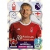 Sticker of Joe Worrall Captain Nottingham Forest Panini Premier League 2024