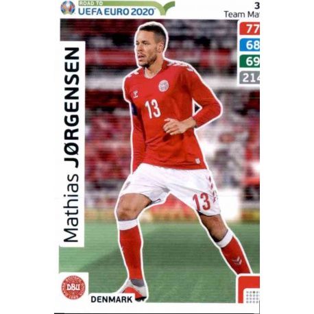 Mathias Jørgensen Denmark 39 Adrenalyn XL Road To Uefa Euro 2020