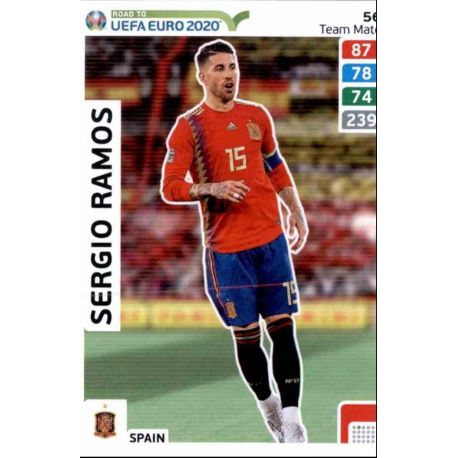 Sergio Ramos Spain 56 Adrenalyn XL Road To Uefa Euro 2020