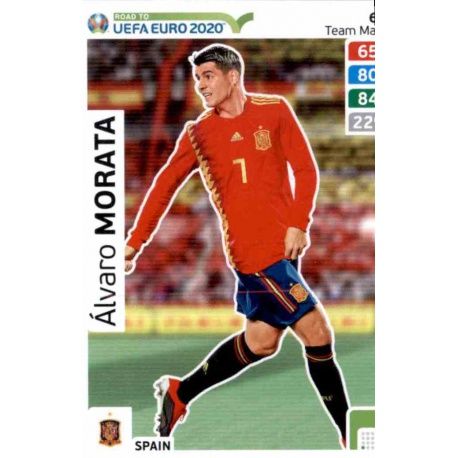 Alvaro Morata Spain 62 Adrenalyn XL Road To Uefa Euro 2020