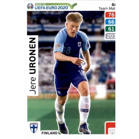 Jere Uronen Finland 66 Adrenalyn XL Road To Uefa Euro 2020