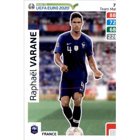 Raphaël Varane France 75 Adrenalyn XL Road To Uefa Euro 2020