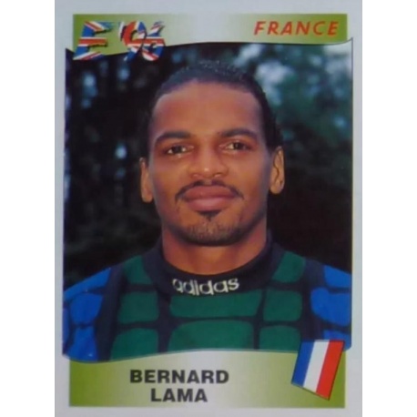Cromos de Fútbol Bernard Lama France Álbum Euro 96 Panini
