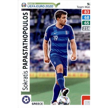 Sokratis Papastathopoulos Greece 92 Adrenalyn XL Road To Uefa Euro 2020