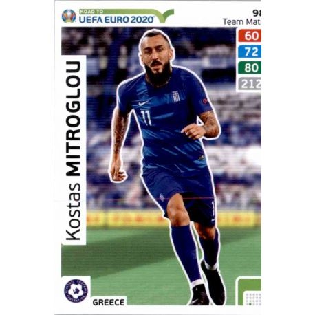 Kostas Mitroglou Greece 98 Adrenalyn XL Road To Uefa Euro 2020