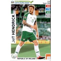 Jeff Hendrick Republic of Ireland 113 Adrenalyn XL Road To Uefa Euro 2020