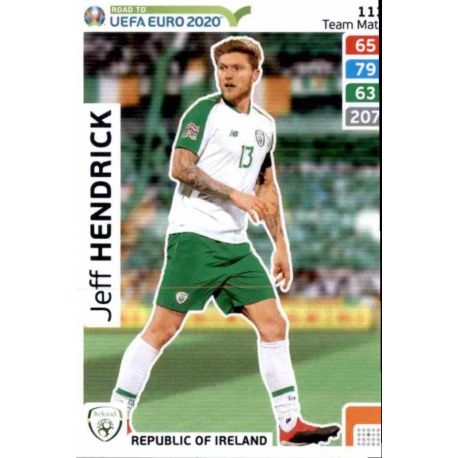 Jeff Hendrick Republic of Ireland 113 Adrenalyn XL Road To Uefa Euro 2020