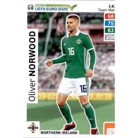 Oliver Norwood Northern Ireland 143 Adrenalyn XL Road To Uefa Euro 2020