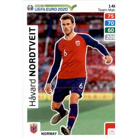 Håvard Nordtveit Norway 146 Adrenalyn XL Road To Uefa Euro 2020