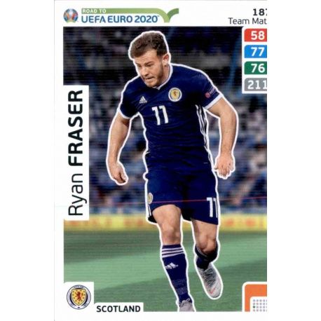 Ryan Fraser Scotland 187 Adrenalyn XL Road To Uefa Euro 2020