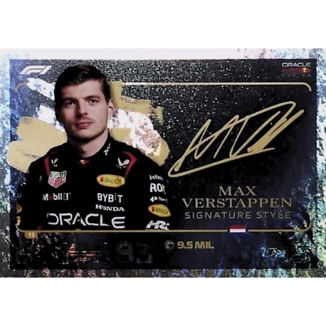 Max Verstappen Signature Style 15