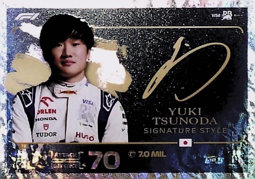 Oferta Trading Card Yuki Tsunoda Signature Style Topps F1 Turbo