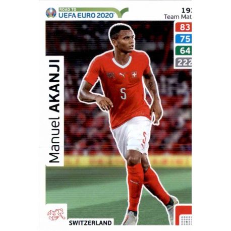 Manuel Akanji Switzerland 193 Adrenalyn XL Road To Uefa Euro 2020