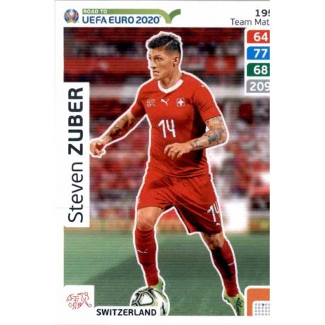 Steven Zuber Switzerland 195 Adrenalyn XL Road To Uefa Euro 2020