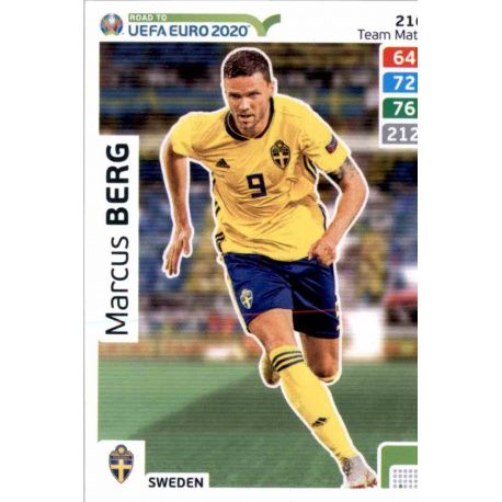 Marcus Berg Sweden 216 Adrenalyn XL Road To Uefa Euro 2020