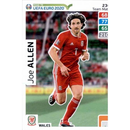 Joe Allen Wales 230 Adrenalyn XL Road To Uefa Euro 2020