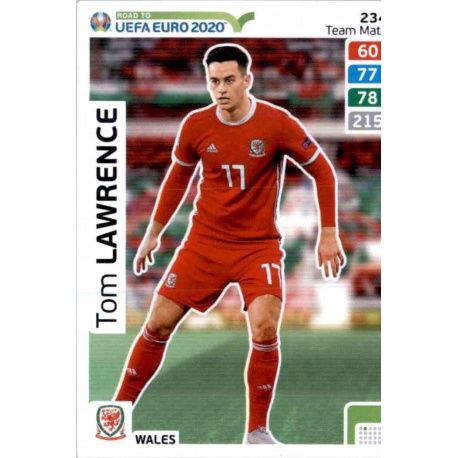 Tom Lawrence Wales 234 Adrenalyn XL Road To Uefa Euro 2020