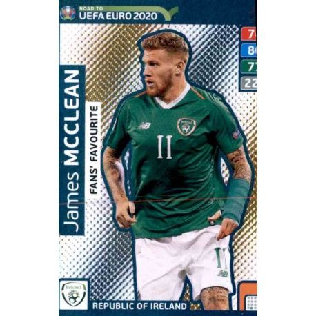 James McClean Fans Favourite 256 Adrenalyn XL Road To Uefa Euro 2020