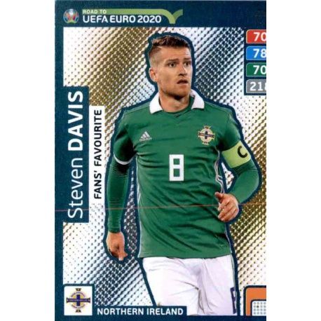 Steven Davis Fans Favourite 261 Adrenalyn XL Road To Uefa Euro 2020