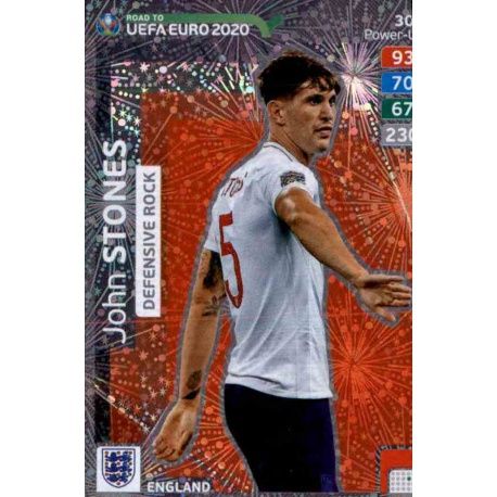 John Stones Defensive Rock 307 Adrenalyn XL Road To Uefa Euro 2020