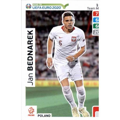 Jan Bednarek Poland 157 Adrenalyn XL Road To Uefa Euro 2020
