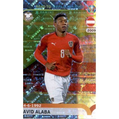 David Alaba Austria 2 Panini Road to UEFA EURO 2020 Sticker Collection