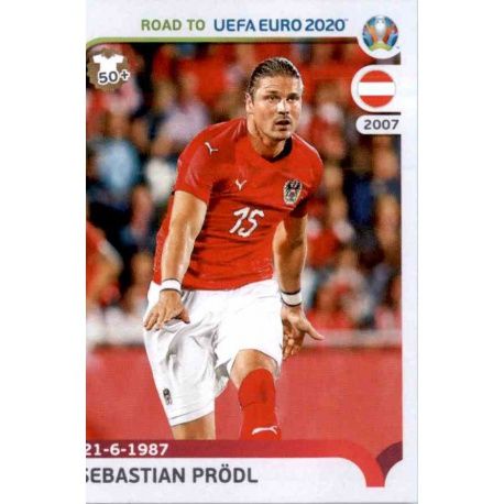Sebastian Prödl Austria 6 Panini Road to UEFA EURO 2020 Sticker Collection