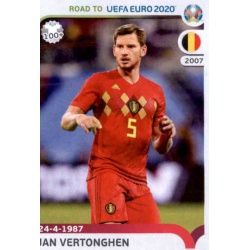 Jan Vertonghen Belgium 22 Panini Road to UEFA EURO 2020 Sticker Collection