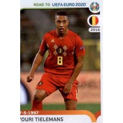 Youri Tielemans Belgium 25 Panini Road to UEFA EURO 2020 Sticker Collection
