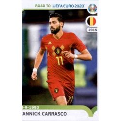 Yannick Carrasco Belgium 30 Panini Road to UEFA EURO 2020 Sticker Collection