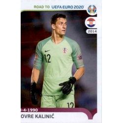 Lovre Kalinić Croatia 35 Panini Road to UEFA EURO 2020 Sticker Collection