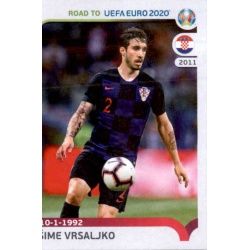 Šime Vrsaljko Croatia 38 Panini Road to UEFA EURO 2020 Sticker Collection