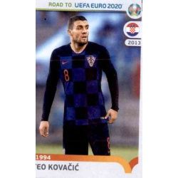 Mateo Kovačić Croatia 43 Panini Road to UEFA EURO 2020 Sticker Collection