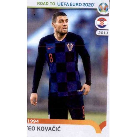 Mateo Kovačić Croatia 43 Panini Road to UEFA EURO 2020 Sticker Collection