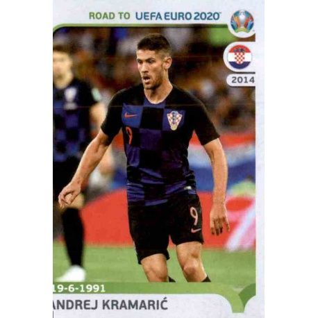 Andrej Kramarić Croatia 47 Panini Road to UEFA EURO 2020 Sticker Collection