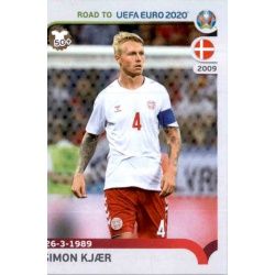 Simon Kjær Denmark 68 Panini Road to UEFA EURO 2020 Sticker Collection