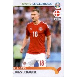 Lukas Lerager Denmark 74 Panini Road to UEFA EURO 2020 Sticker Collection