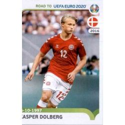 Kasper Dolberg Denmark 81 Panini Road to UEFA EURO 2020 Sticker Collection