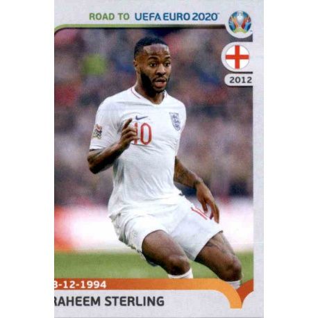 Raheem Sterling England 95 Panini Road to UEFA EURO 2020 Sticker Collection