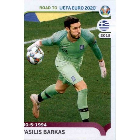 Vasilis Barkas Greece 131 Panini Road to UEFA EURO 2020 Sticker Collection