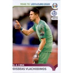 Odisseas Vlachodimos Greece 132 Panini Road to UEFA EURO 2020 Sticker Collection