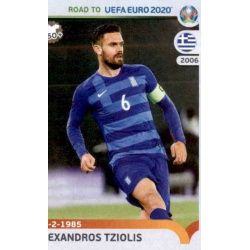 Alexandros Tziolis Greece 143 Panini Road to UEFA EURO 2020 Sticker Collection