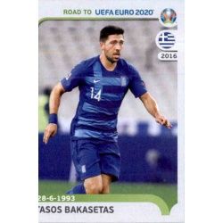 Tasos Bakasetas Greece 145 Panini Road to UEFA EURO 2020 Sticker Collection